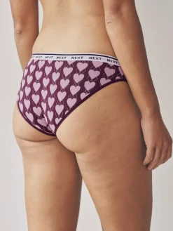 Next Bikini Cotton Logo Knickers 4 Pack^Women Panties