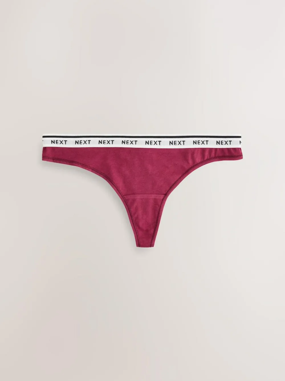 Next Thong Cotton Logo Knickers 4 Pack^Women Panties