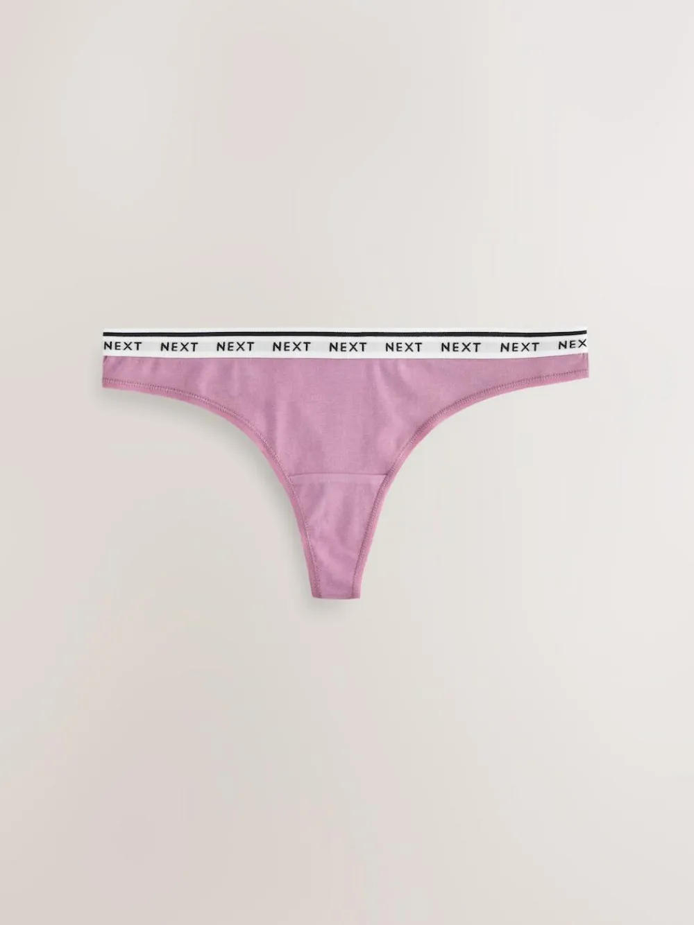 Next Thong Cotton Logo Knickers 4 Pack^Women Panties
