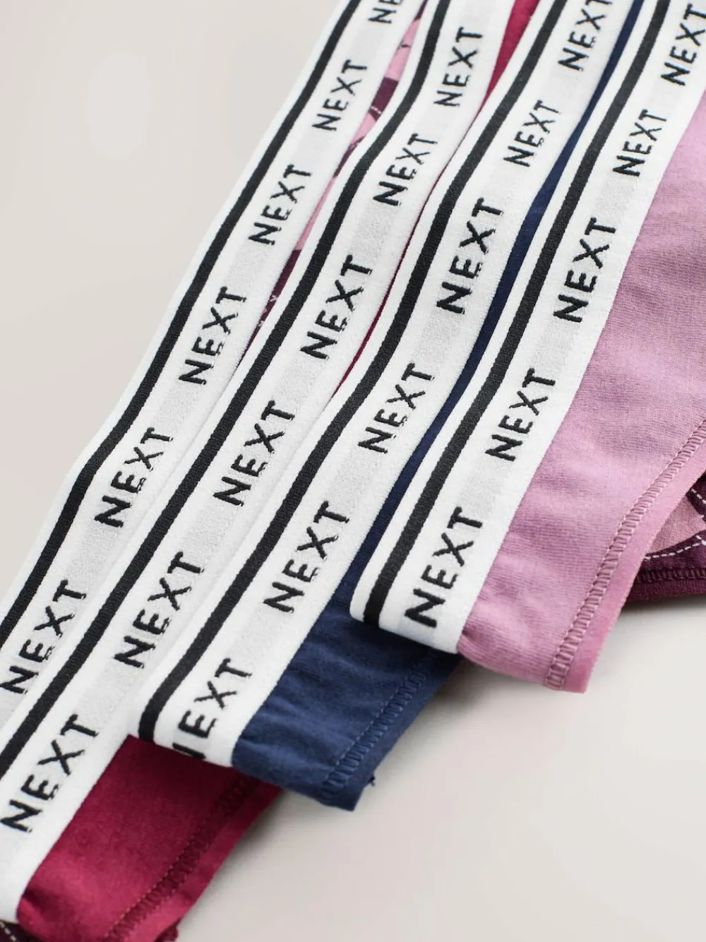 Next Thong Cotton Logo Knickers 4 Pack^Women Panties