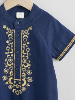 Discount Next Baby Occasion Romper (0mths-2yrs) Navy