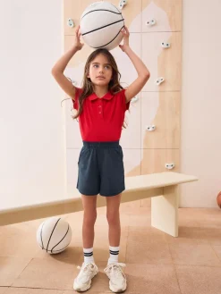 Outlet Next 100% Cotton Jersey School Shorts (3-16yrs) Navy Blue