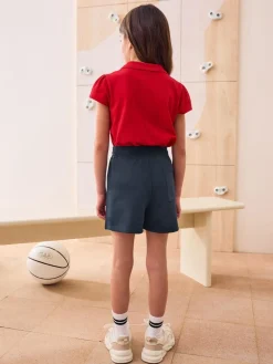 Outlet Next 100% Cotton Jersey School Shorts (3-16yrs) Navy Blue