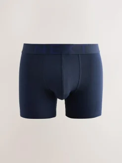Next 5 Pack Cotton Rich Trunk Boxers Navy Blue