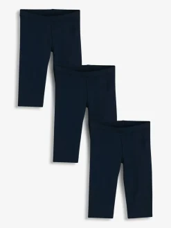 Sale Next 3 Pack Cropped Leggings (3-16yrs) Navy Blue