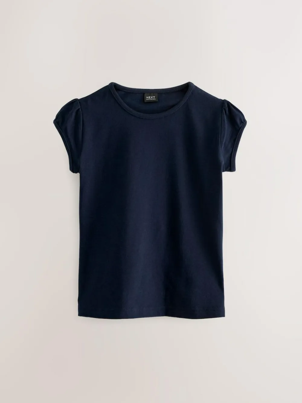 Next Navy Blue 2 Pack Puff Sleeve T-Shirts (3-16yrs)^ T-Shirts