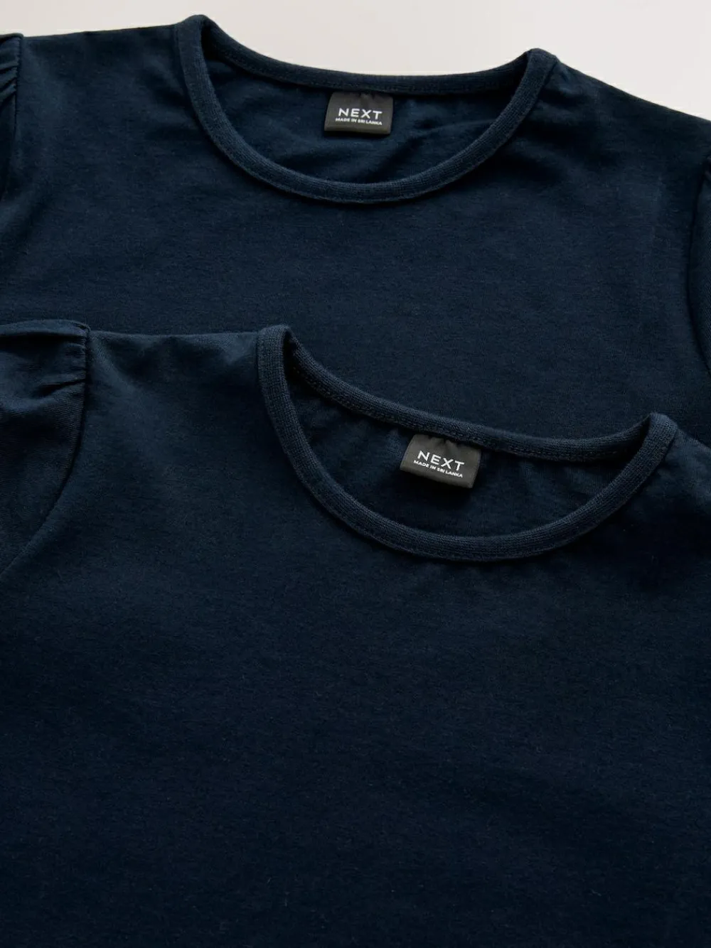 Next Navy Blue 2 Pack Puff Sleeve T-Shirts (3-16yrs)^ T-Shirts