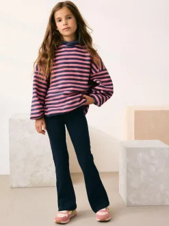 Outlet Next Navy Blue 1 Pack Rib Flare Leggings (3-16yrs)