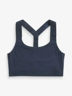 Outlet Next Active Sports Low Impact Ultimate Comfort Crop Top Navy Blue