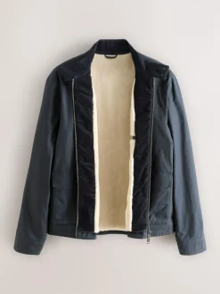 Next Borg Lined Shower Resistant Harrington Jacket^ Coats & Jackets|Coats & Jackets