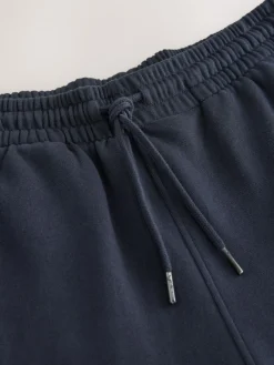 Next Navy Blue Brushback Heavyweight Open Joggers^ Loungewear|Joggers