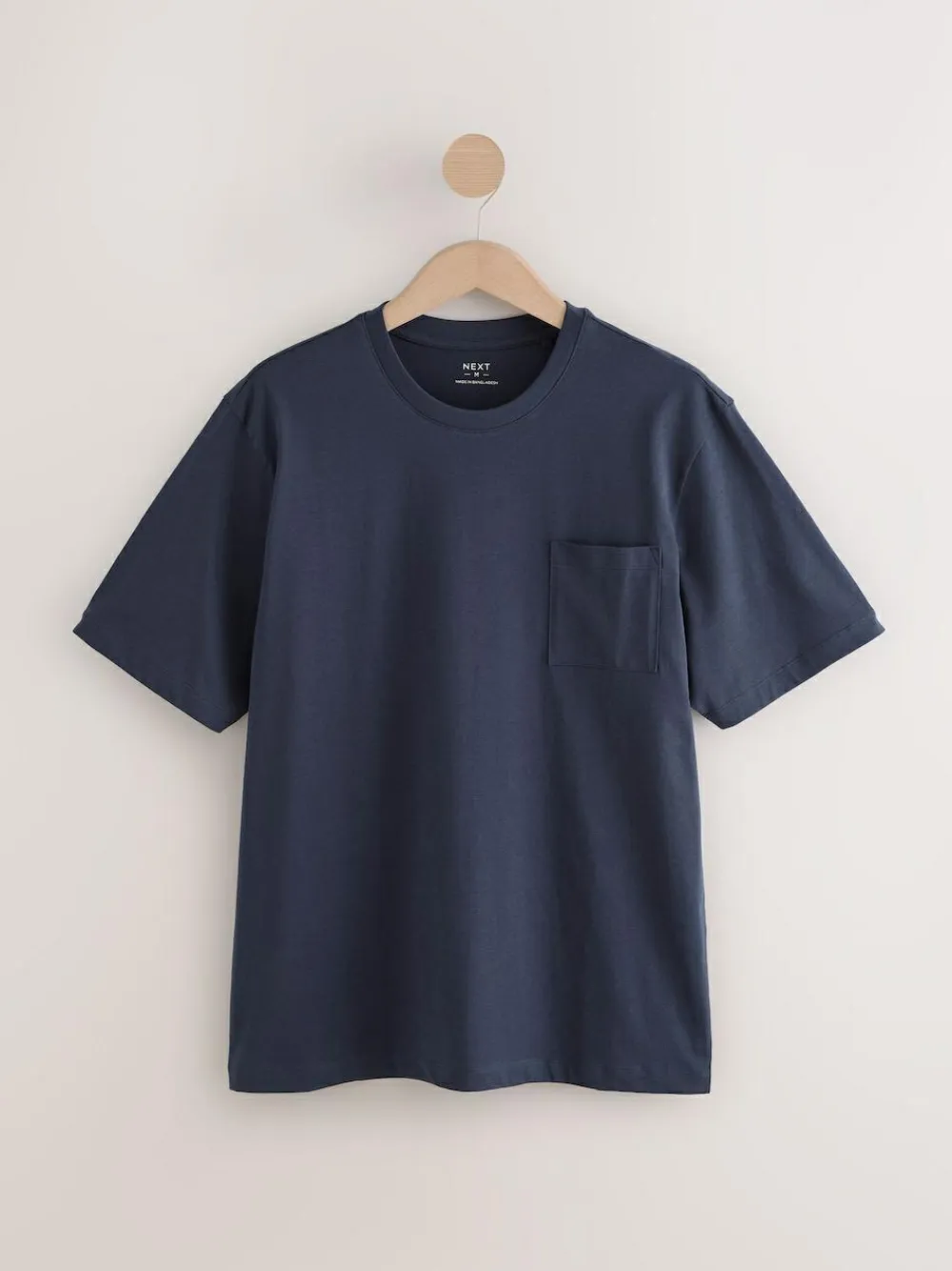 Discount Next Short Sleeve Jersey Pyjamas Set Navy Blue Check