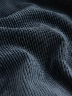 New Next Cord Wide Leg Trousers Navy Blue