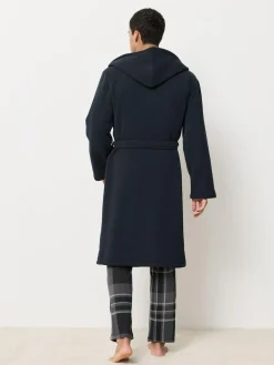 Outlet Next Corded Textured Dressing Gown Navy Blue