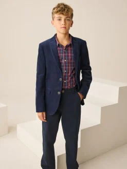 Outlet Next Blazer (3-16yrs) Navy Blue Corduroy