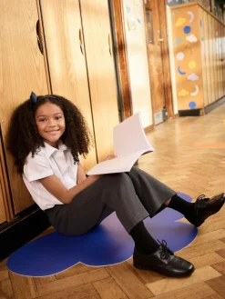 Next Navy Blue Cotton Rich School V-Neck Cardigan (3-16yrs)^ Knitwear & Sweaters|Knitwear