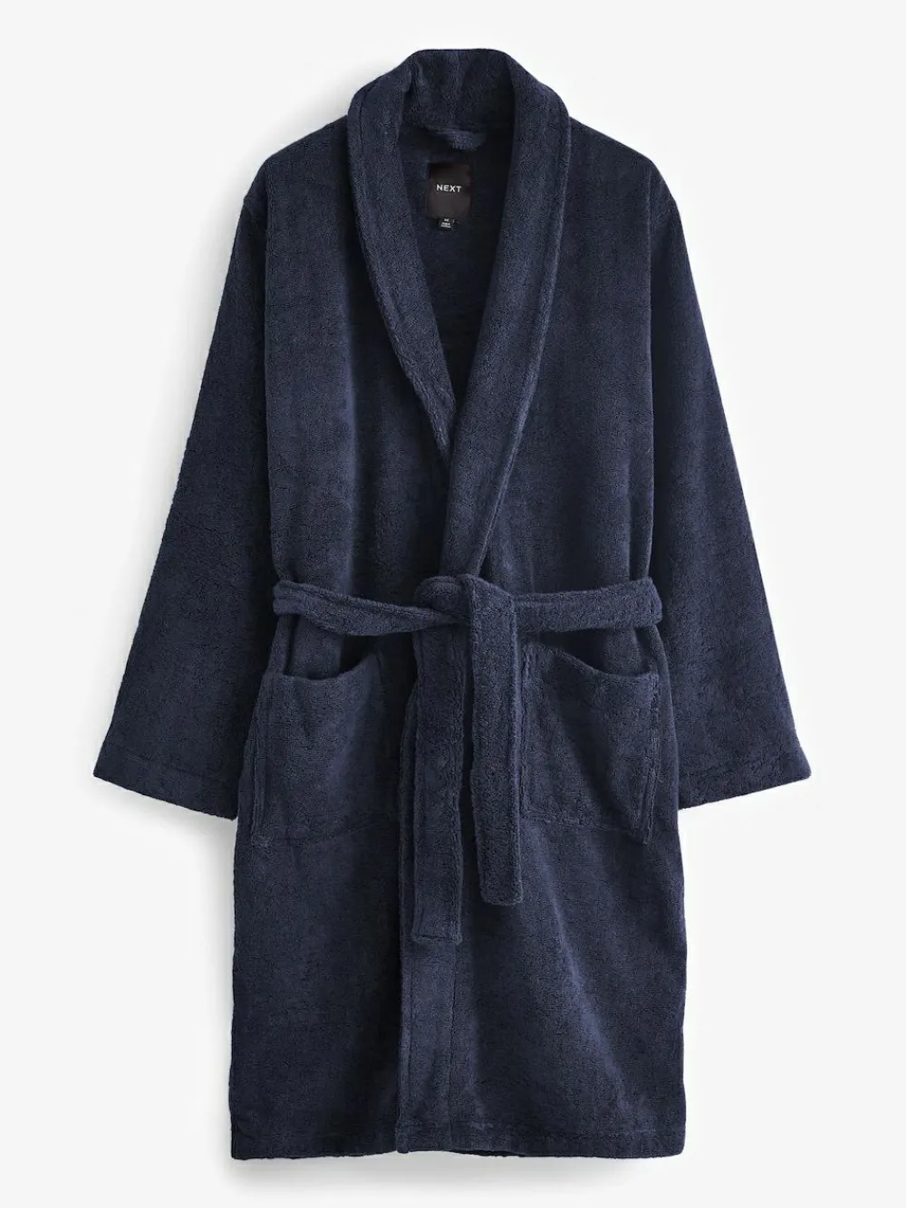 Next Navy Blue Cotton Towelling Dressing Gown^ Bathrobe