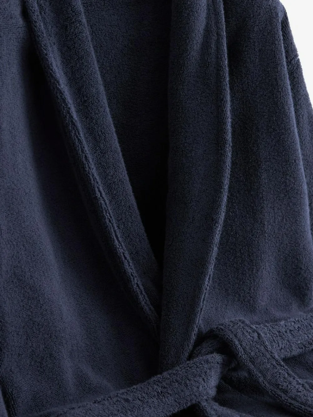 Next Navy Blue Cotton Towelling Dressing Gown^ Bathrobe