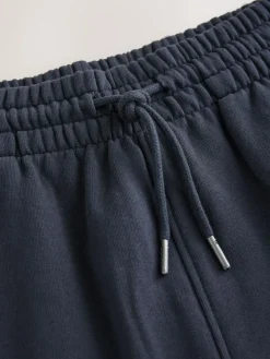 Best Next Cuffed Brushback Heavyweight Open Joggers Navy Blue