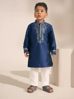 Next Navy Blue Eid Kurta (3mths-16yrs)^BOY Shirts|Occasionwear