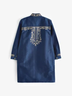 Next Navy Blue Eid Kurta (3mths-16yrs)^BOY Shirts|Occasionwear