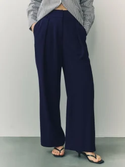 Next Elastic Back Wide Leg Trousers^Women Pants