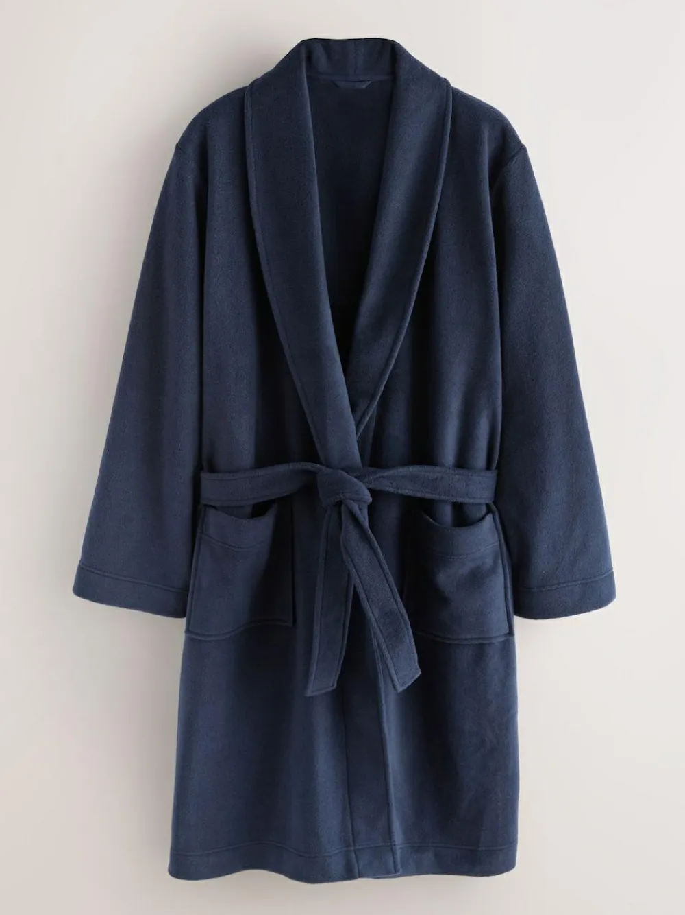 Next Navy Blue Fleece Dressing Gown^ Bathrobe