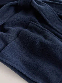 Next Navy Blue Fleece Dressing Gown^ Bathrobe