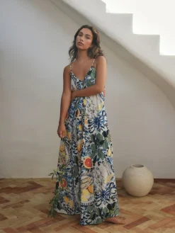 Next Fruit Print Volume Maxi Dress^Women Maxi Dresses|Dresses