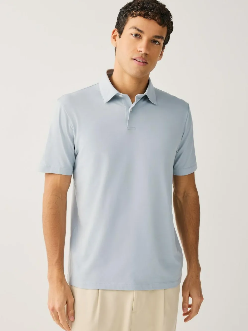 Next Navy Blue Geo Regular Fit Short Sleeve Jersey Polo Shirts 3 Pack^ Tops & T-Shirts