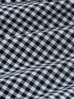 Clearance Next Navy Blue Gingham Regular Fit Easy Iron Button Down Oxford Shirt