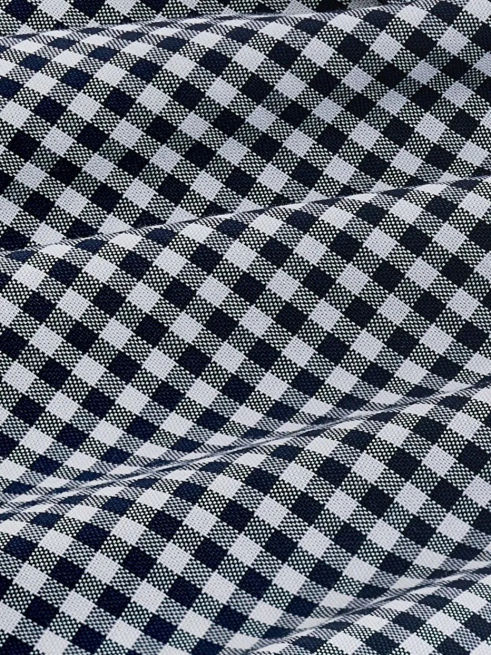 Clearance Next Navy Blue Gingham Regular Fit Easy Iron Button Down Oxford Shirt