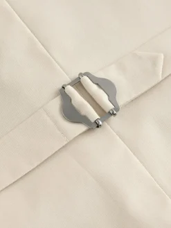 Best Next Herringbone Wool Blend Suit Waistcoast Navy Blue