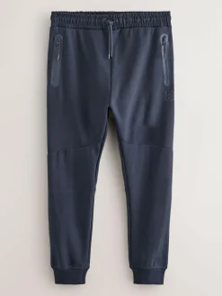Next Interlock Soft Touch Cuffed Joggers Navy Blue