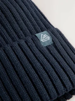 Online Next Navy Blue Knitted Beanie Hat (1-16yrs)