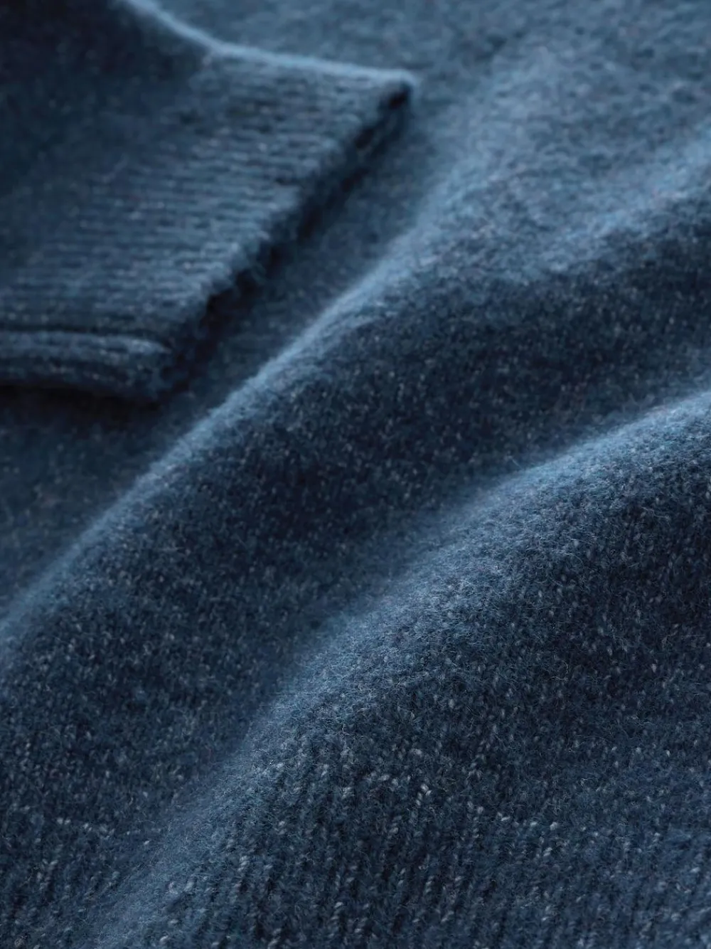 New Next Knitted Zip Neck Jumper (3-16yrs) Navy Blue