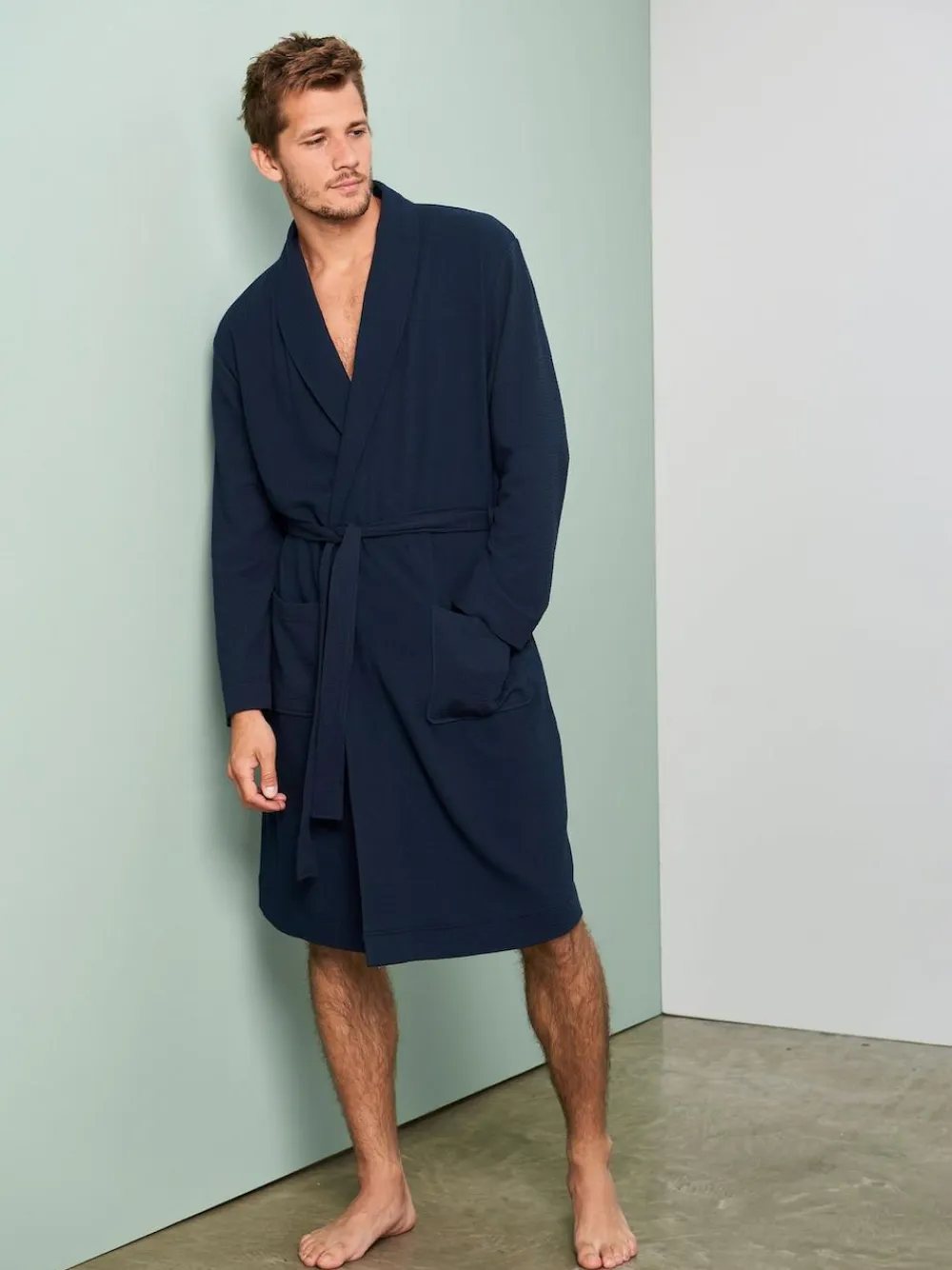 Next Lightweight Waffle Dressing Gown^ Bathrobe|Nightwear