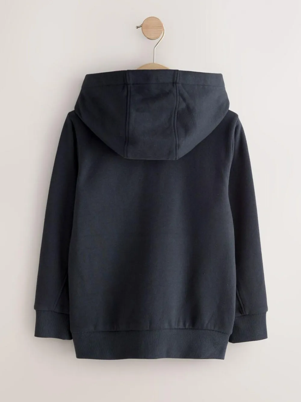 New Next Logo Zip Through Hoodie (3-16yrs) Navy Blue