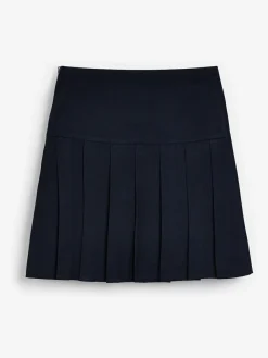 Outlet Next Navy Blue Longer Length Regular Waist 2 Pack Pleated School Skirts (3-16yrs)