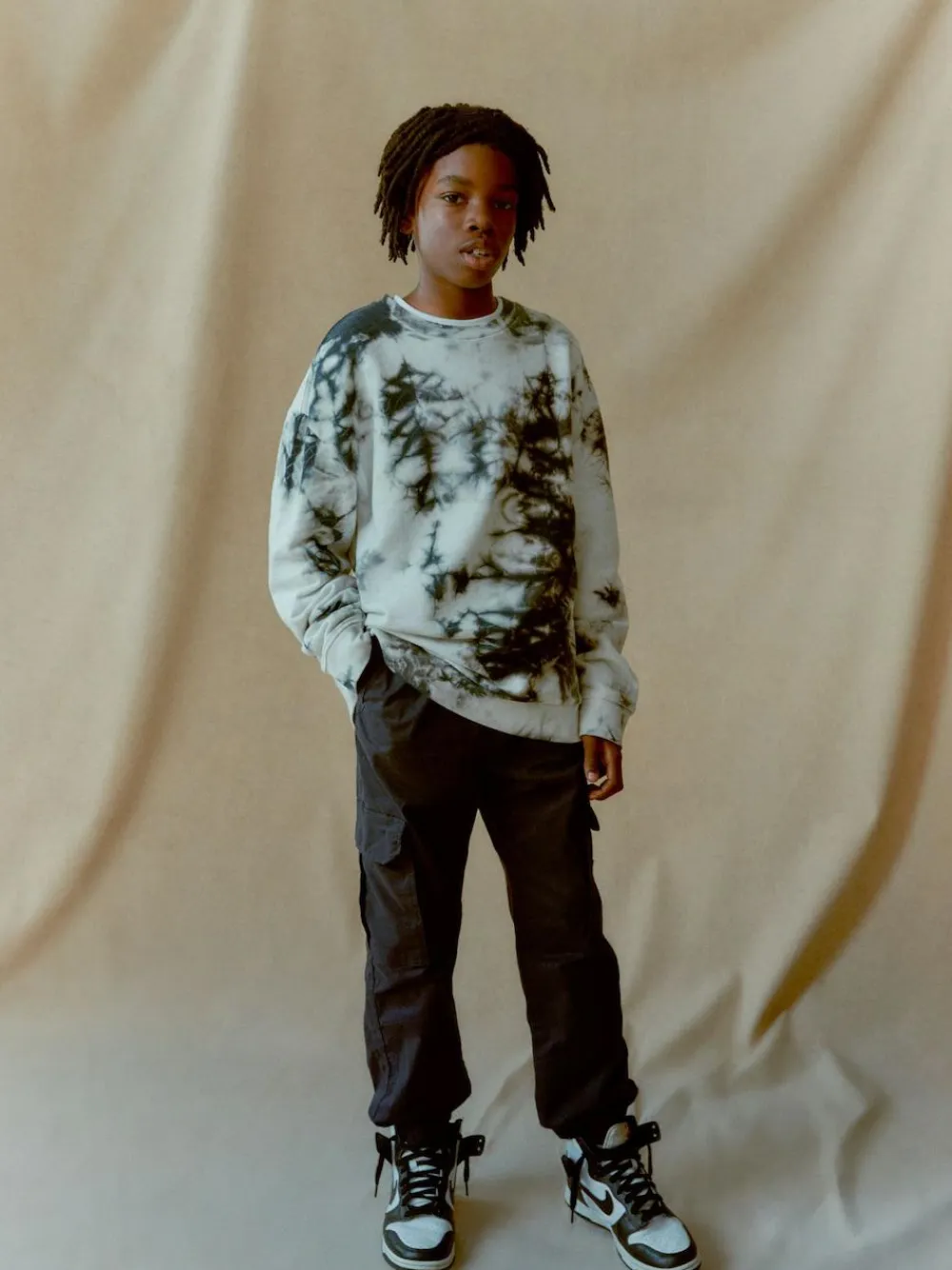 Clearance Next Navy Blue Loose Fit Cargo Trousers (3-16yrs)