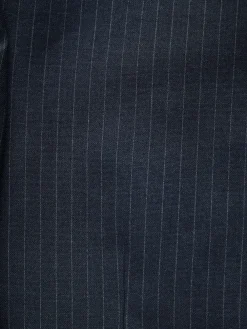 Best Next Navy Blue Muscle Fit Motionflex Stretch Stripe Suit Jacket