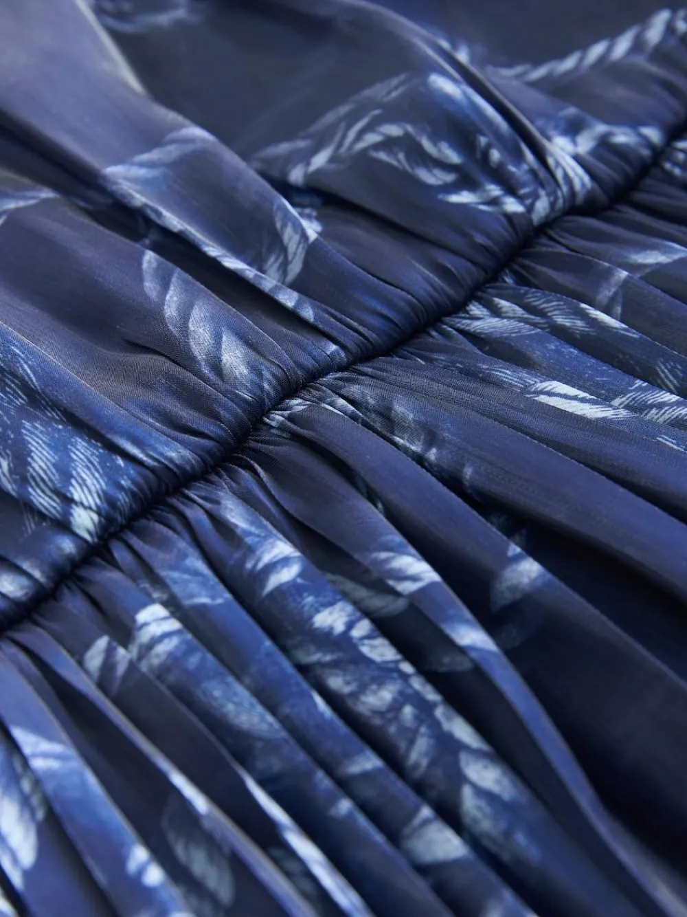 Next 2-In-1 Knitted Jumper with Pleated Midi Skirt Navy Blue Nautical Print