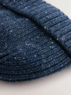 Clearance Next Neppy Twist Beanie Hat Navy Blue