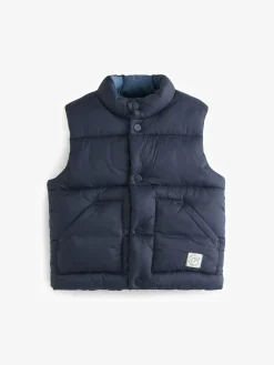Next Navy Blue Padded Gilet (3mths-10yrs)