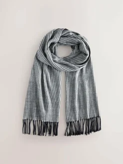 Next Navy Blue Pinstripe Woven Scarf^ Hats, Gloves & Scarves|Hats, Scarves & Gloves