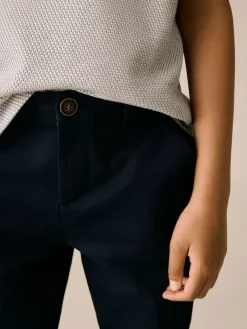 Next Navy Blue Premium Chino Trousers (3-16yrs)^BOY Pants & Chinos