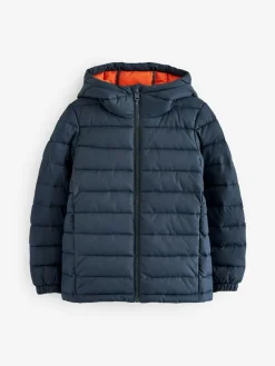 Discount Next Navy Blue Quilted Midweight Hooded Jacket (3-16yrs)