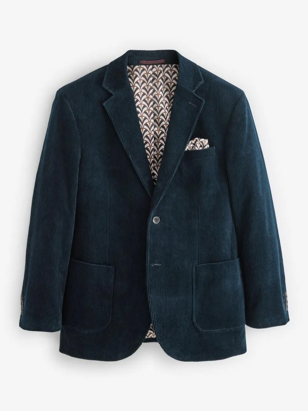 Sale Next Regular Fit Cord Blazer Navy Blue