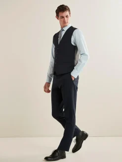 Next Regular Fit Essential Suit Waistcoat Navy Blue
