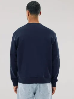 Next Navy Blue Regular Fit Heavyweight Cotton Rich Crew Neck Sweatshirt^ Nightwear|Sweatshirts & Hoodies